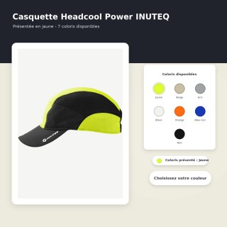 Casquette refroidissante HEADCOOL POWER INUTEQ jaune