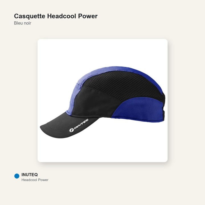 Casquette refroidissante HEADCOOL POWER INUTEQ bleu