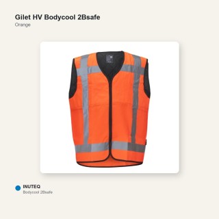 Gilet HV refroidissant Bodycool 2BSafe RWZipper