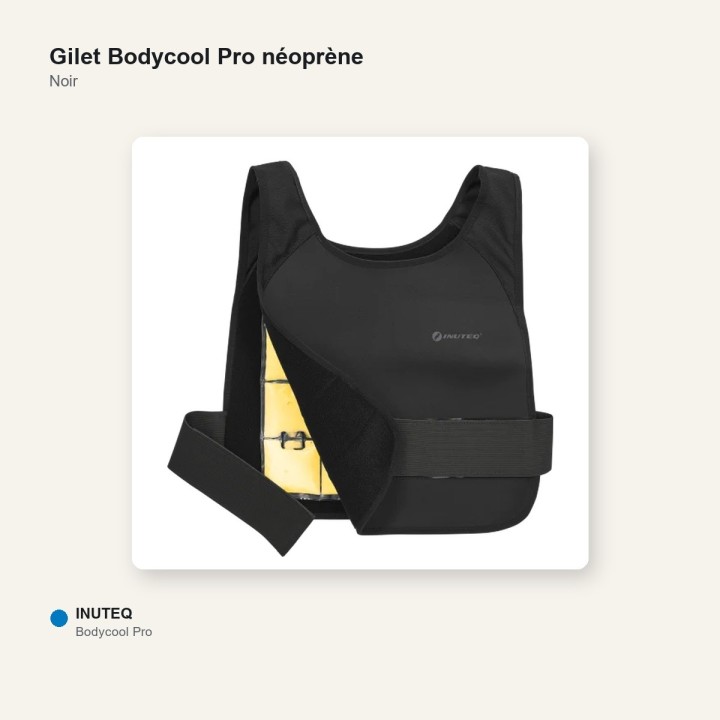 Gilet refroidissant Bodycool Pro Neoprène INUTEQ - anti-chaleur pro