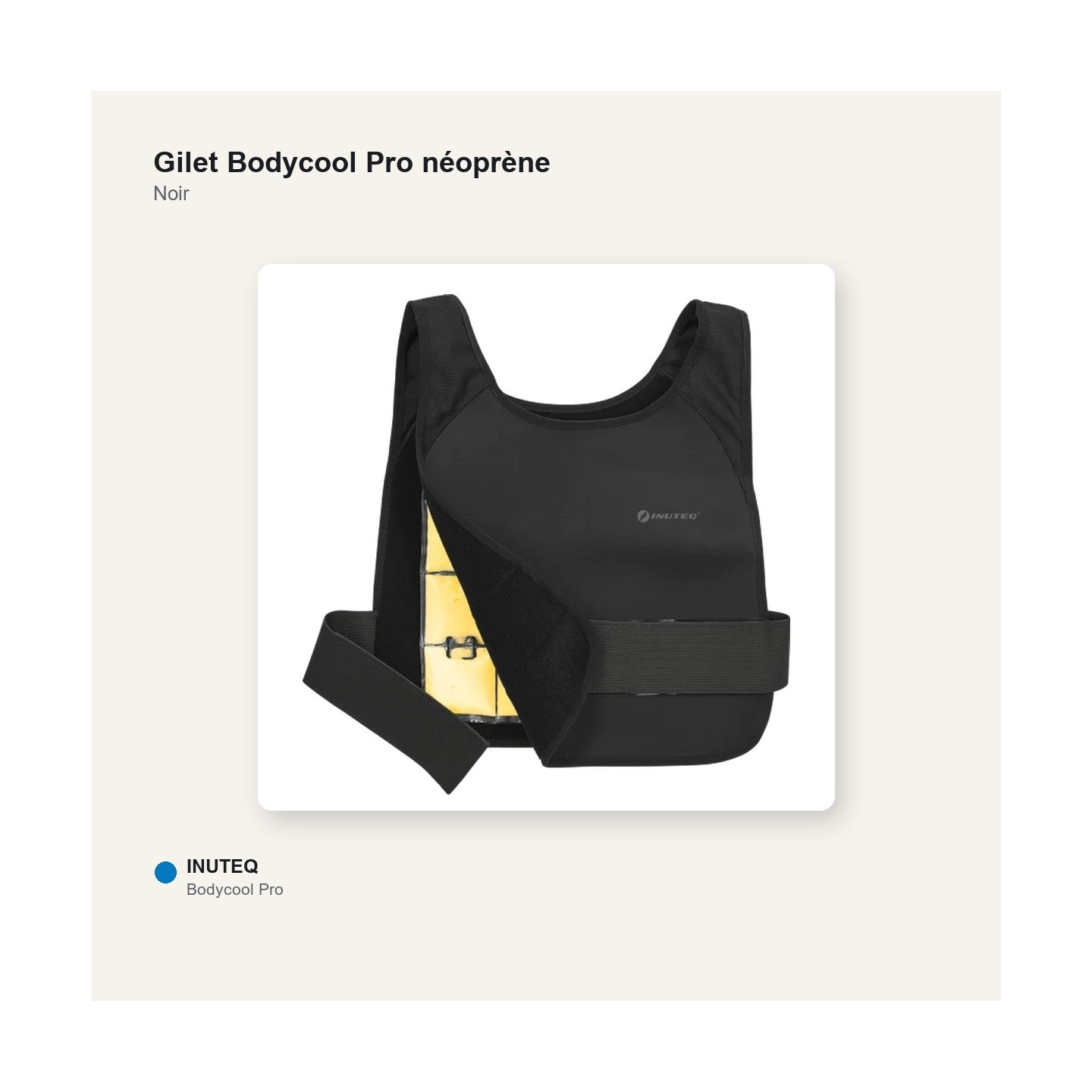 Gilet refroidissant Bodycool Pro Neoprène INUTEQ