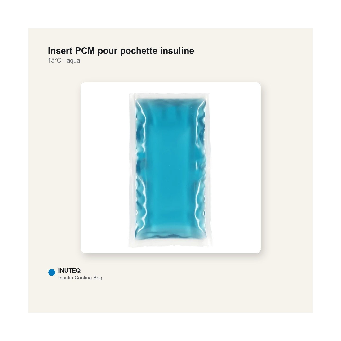 Pcm Insert 15°C pour INQ12124 - lot de 2 INUTEQ