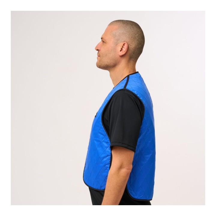 Veste rafraîchissante Active Technifresh profil homme bleu