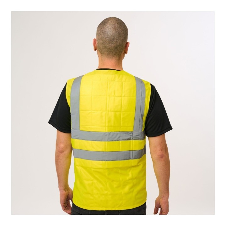 Veste rafraîchissante haute visibilité Active Technifresh jaune dos