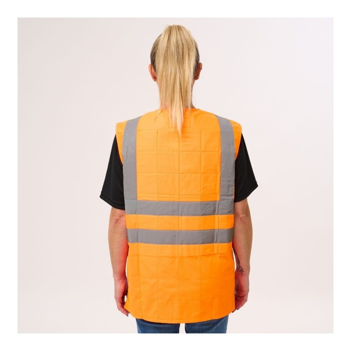 Veste rafraîchissante haute visibilité Active Technifresh orange dos femme