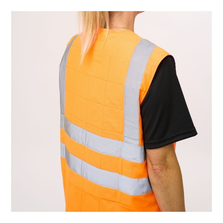 Veste rafraîchissante haute visibilité Active Technifresh orange dos femme