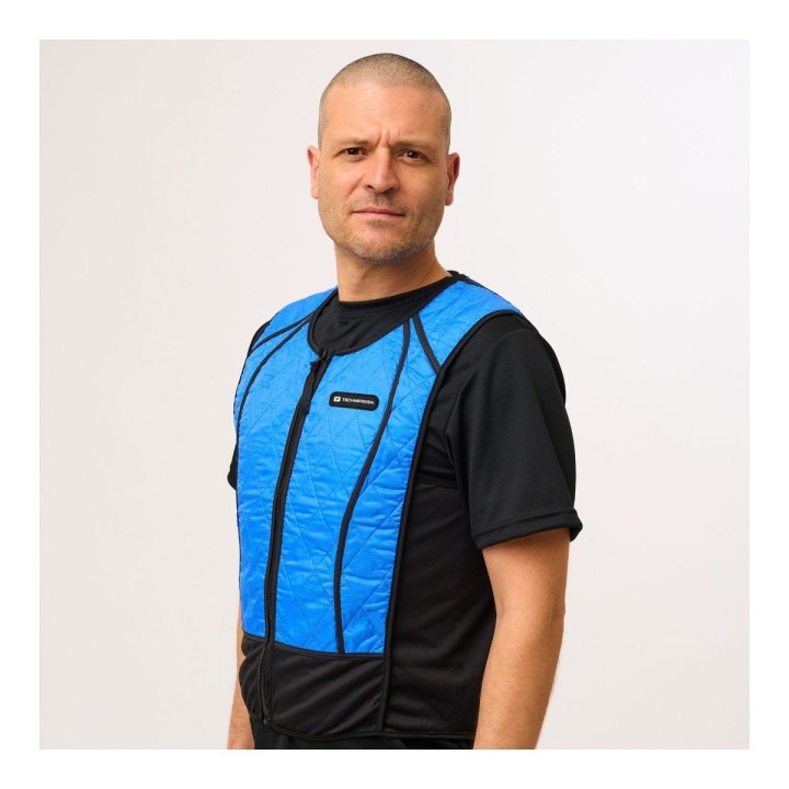Veste hybride Active et Phase Technifresh bleu