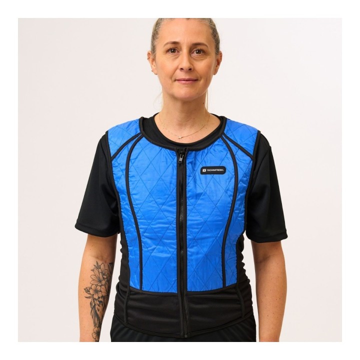 Veste hybride Active et Phase Technifresh bleu