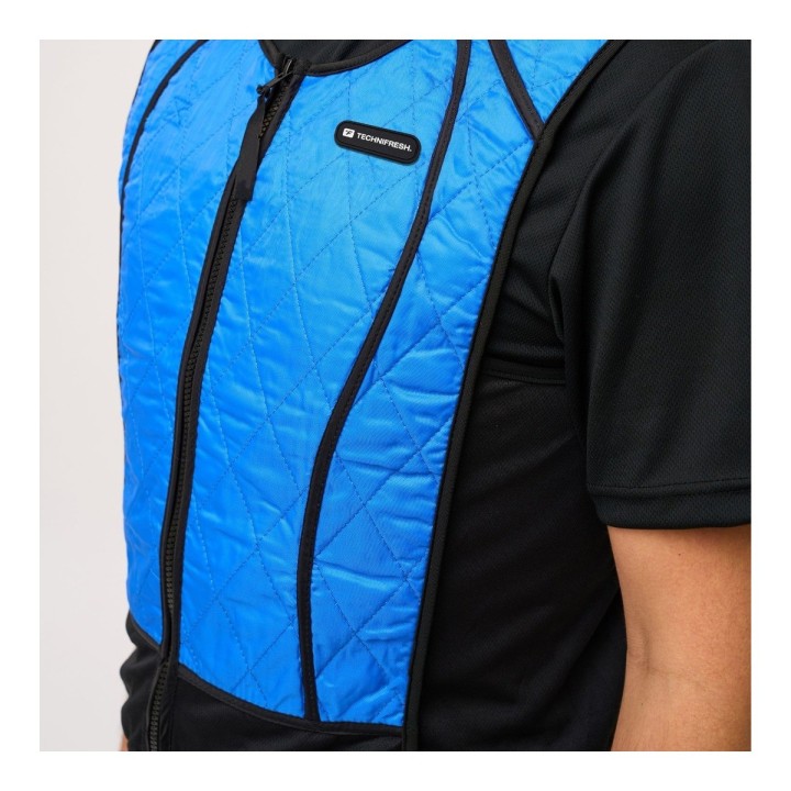 Veste hybride Active et Phase Technifresh bleu