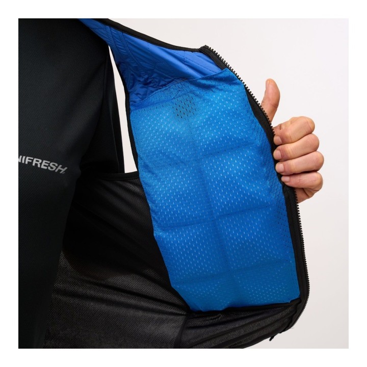 Veste hybride Active et Phase Technifresh bleu