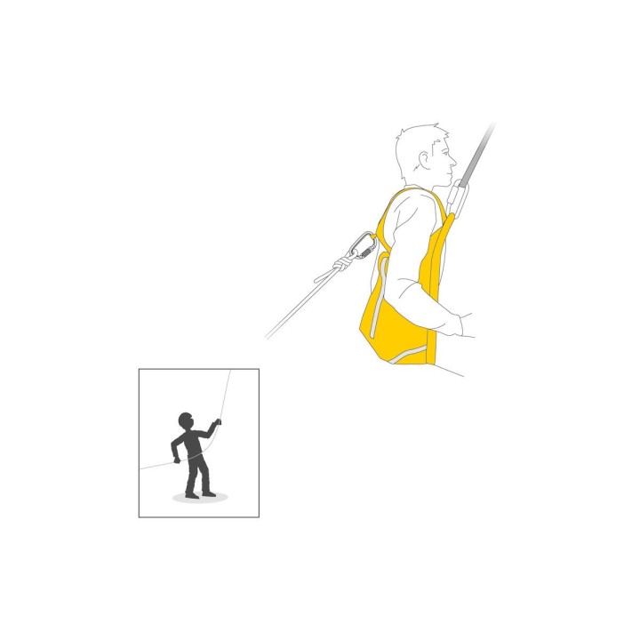 Triangle Évacuation Bretelles PITAGOR PETZL I Sécurama