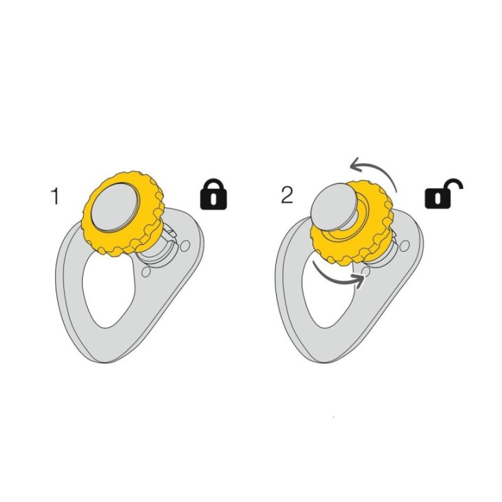 COEUR PULSE 12 mm PETZL – ancrage fixe professionnel – Matière acier inoxydable, plastique