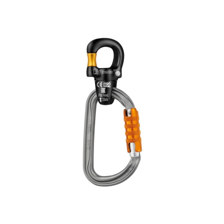 MICRO SWIVEL PETZL – émerillon ou anneau de connexion – Charge de rupture 23 kN sur connecteur