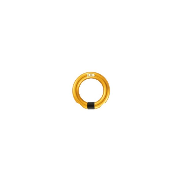 RING OPEN PETZL – émerillon ou anneau de connexion – Résistance grand axe 23 kN jaune