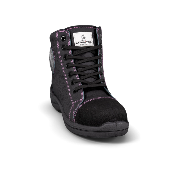 Chaussures de sécurité montantes femme Lemaitre LIBERTY S3 – embout composite noir face