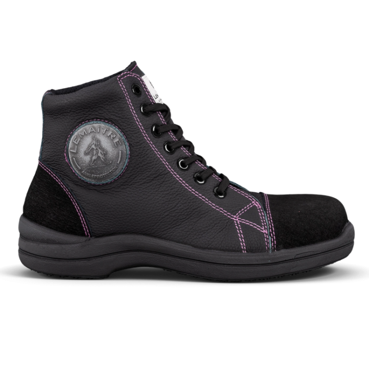 Chaussures de sécurité montantes femme Lemaitre LIBERTY S3 – embout composite noir profil
