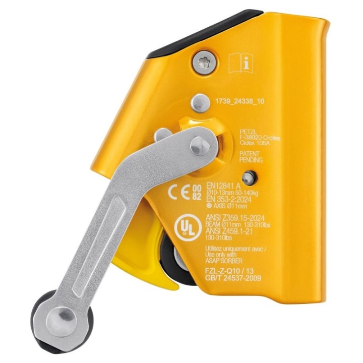 Antichute mobile Petzl ASAP LOCK avec fonction de blocage dos