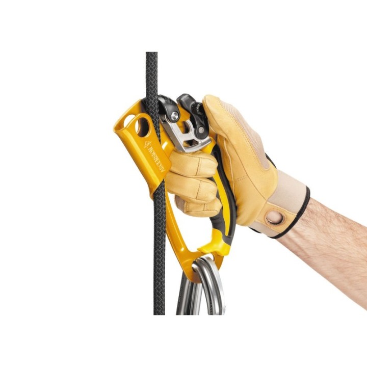 Bloqueur-poignée Petzl ASCENSION pour corde de 8 à 13 mm jaune