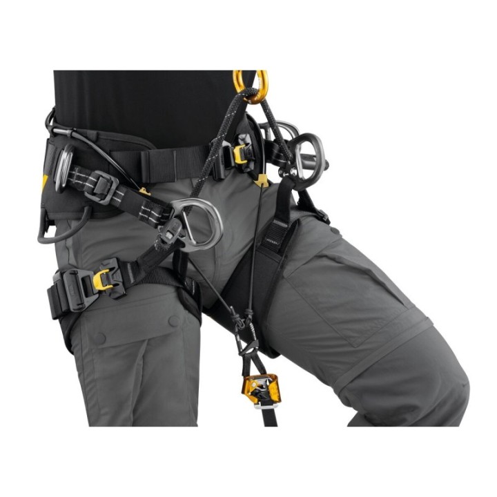 Kit Petzl KNEE ASCENT complet pour ascension SRS sur harnais