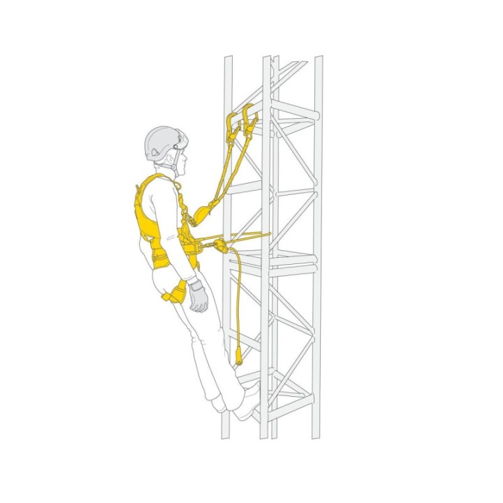 Kit pour la protection contre les chutes et le maintien au travail