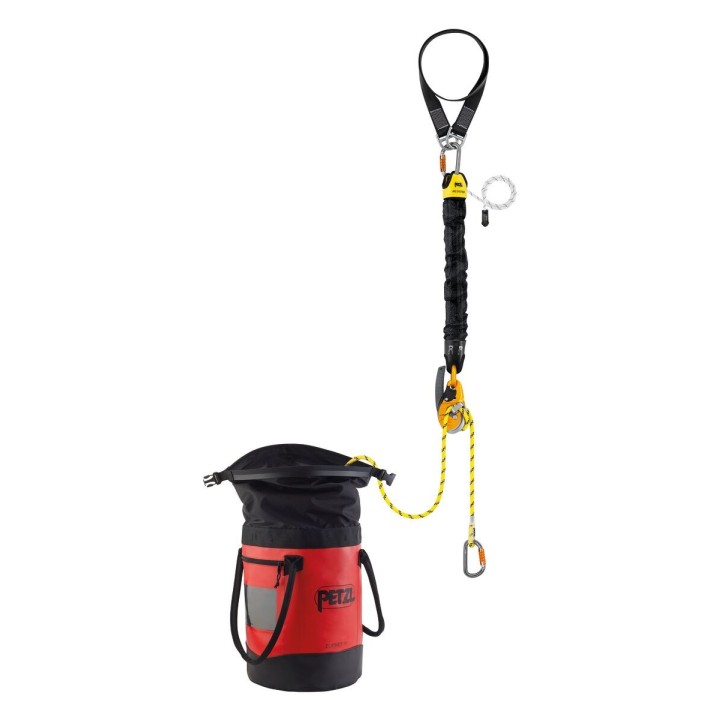 JAG RESCUE KIT Petzl Kit de secours réversible avec kit de mouflage JAG SYSTEM et descendeur I’D EVAC