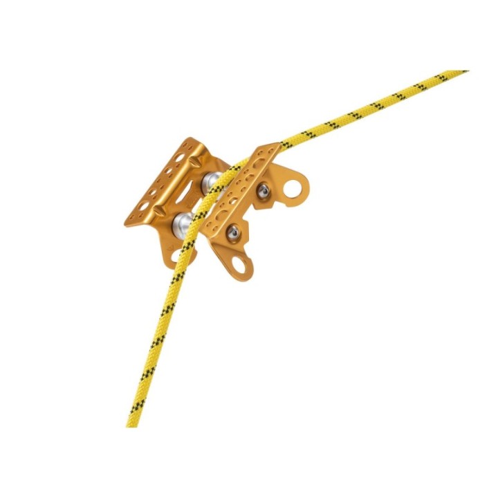  Protection ROLLER COASTER sur roulements pour corde mobile PETZL – vue de dessus