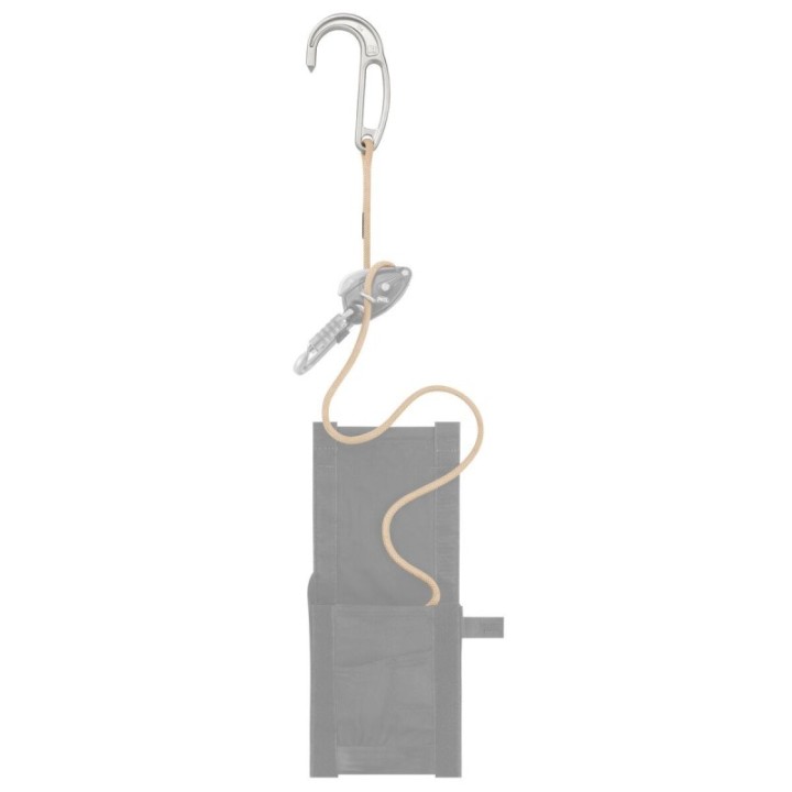 Système d'évacuation EXO AP HOOK avec crochet d'amarrage PETZL – vue de dessus
