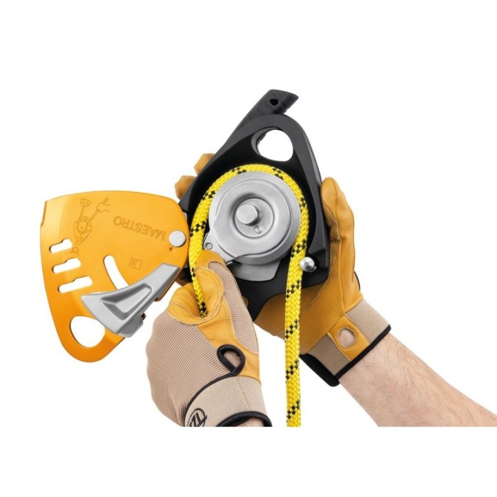  Descendeur MAESTRO S avec poulie-bloqueur intégrée PETZL – vue arrière
