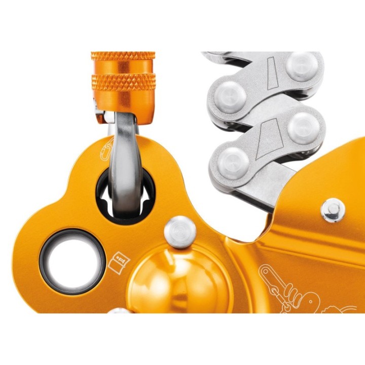  Prusik mécanique ZIGZAG PLUS émerillon élagage PETZL – vue de dessus