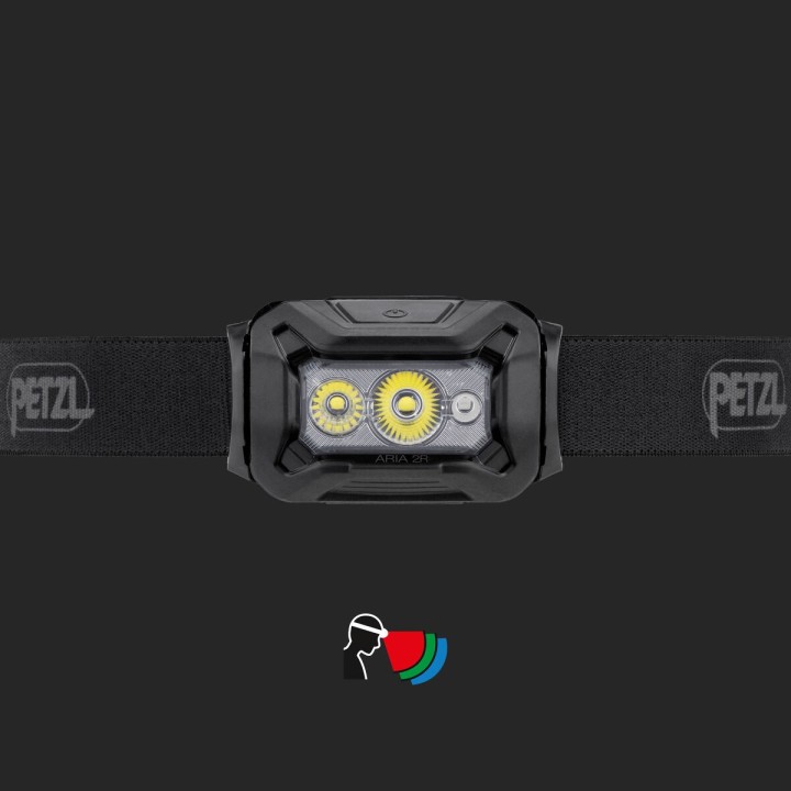 Lampe frontale ARIA 2 RGB 450 lumens PETZL resistante
