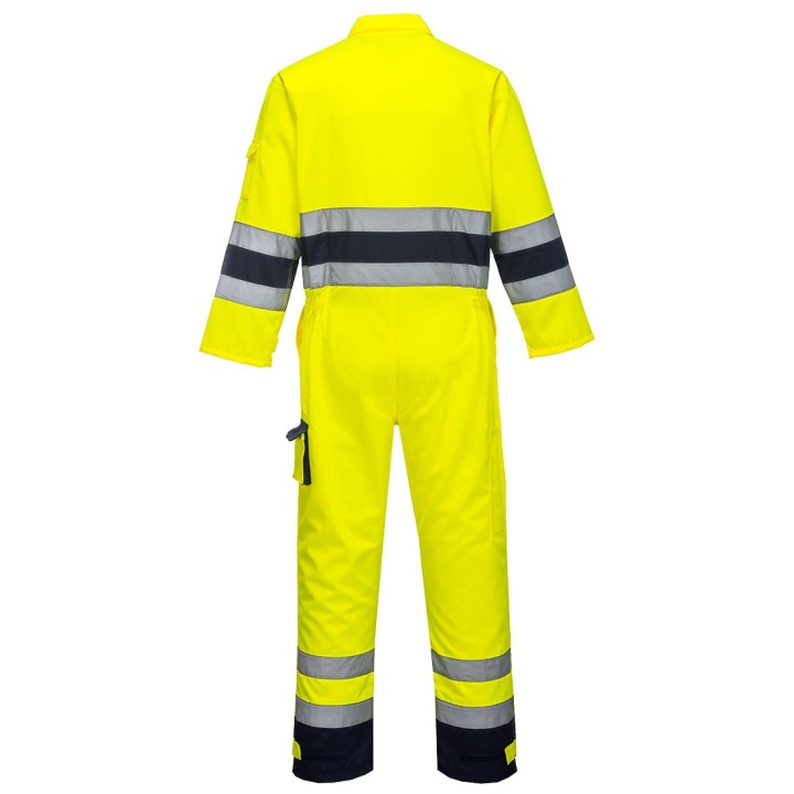 Combinaison de travail haute visibilité Portwest Texo TX55 Nantes jaune dos