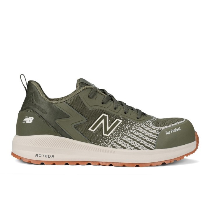 Chaussure de sécurité basse New Balance Speedware homme S1P olive haut de gamme