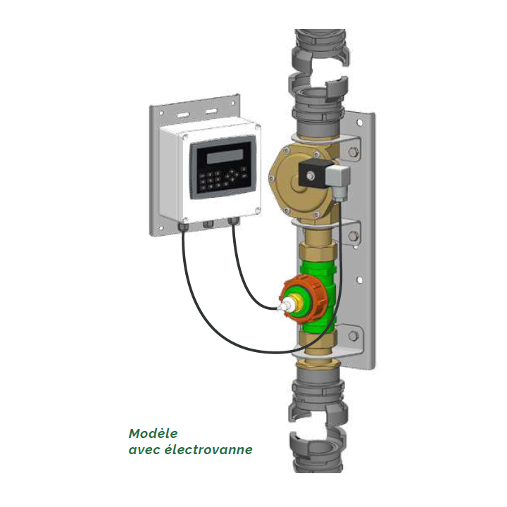 Compteur d'eau programmable avec automate Solhead