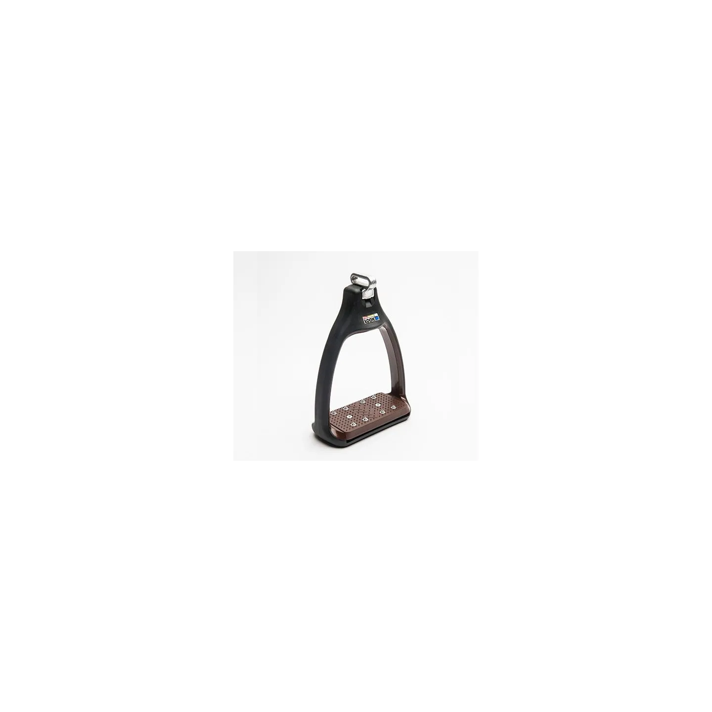 Étriers de sécurité d'équitation Plat Grip Aluminium/Gris