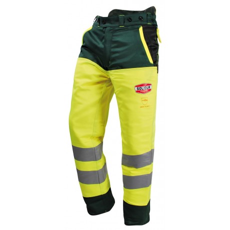 Pantalon forestier haute visibilité Classe 3 Solidur Glow 28m/s