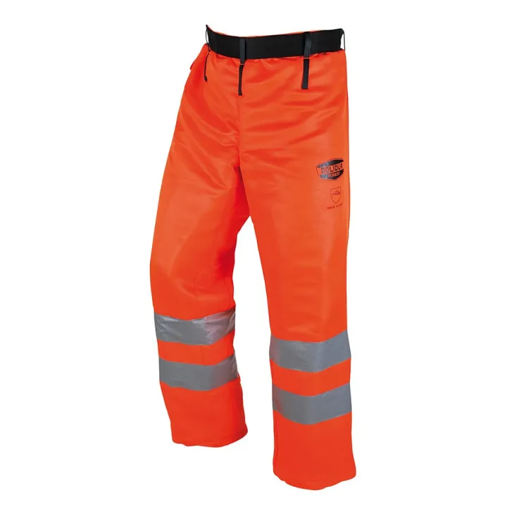 Jambière forestière classe 3 type A Solidur Glow haute visibilité orange
