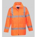 manteau veste de pluie haute visibilité orange
