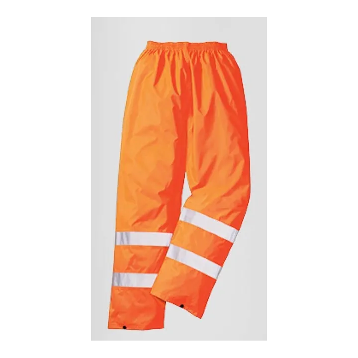 pantalon de pluie haute visibilité orange