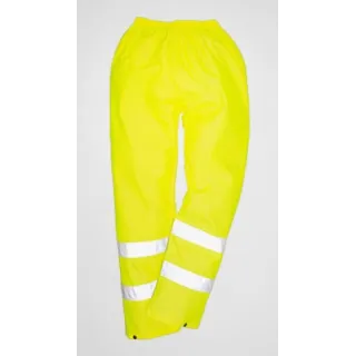 pantalon de pluie haute visibilité jaune