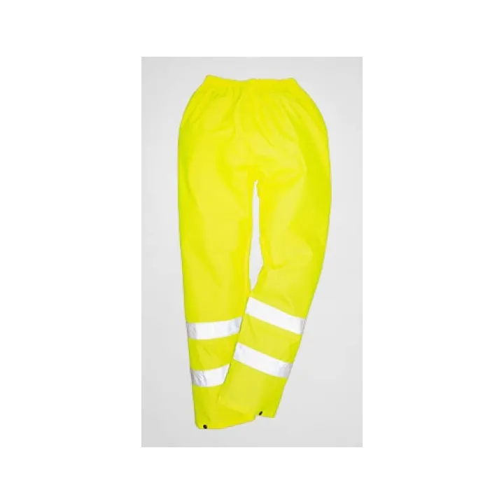 pantalon de pluie haute visibilité jaune