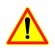 Panneau de signalisation Ak14 Danger, base 1000 mm