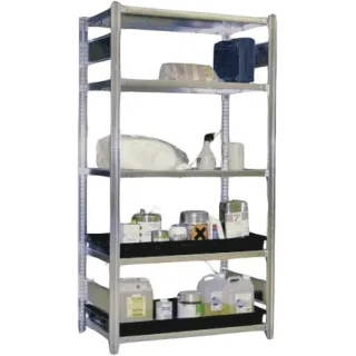 Matériel professionnel : RAYONNAGE RETENTION ACIER GALVANISE 106 x 63 x 200 cm