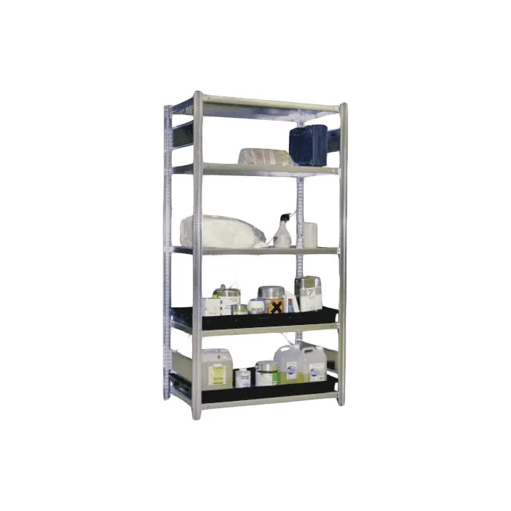 Matériel professionnel : RAYONNAGE RETENTION ACIER GALVANISE 106 x 63 x 200 cm