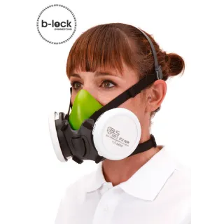 Matériel Professionnel : Demi masque BLS 4000 silicone - cartouche B Lock