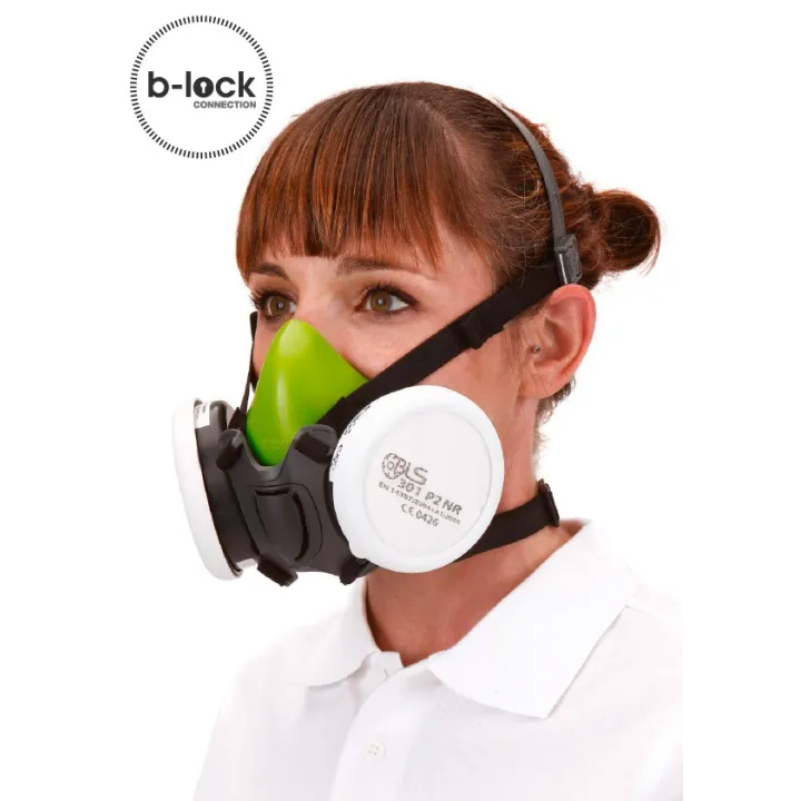 Matériel Professionnel : Demi masque BLS 4000 silicone - cartouche B Lock