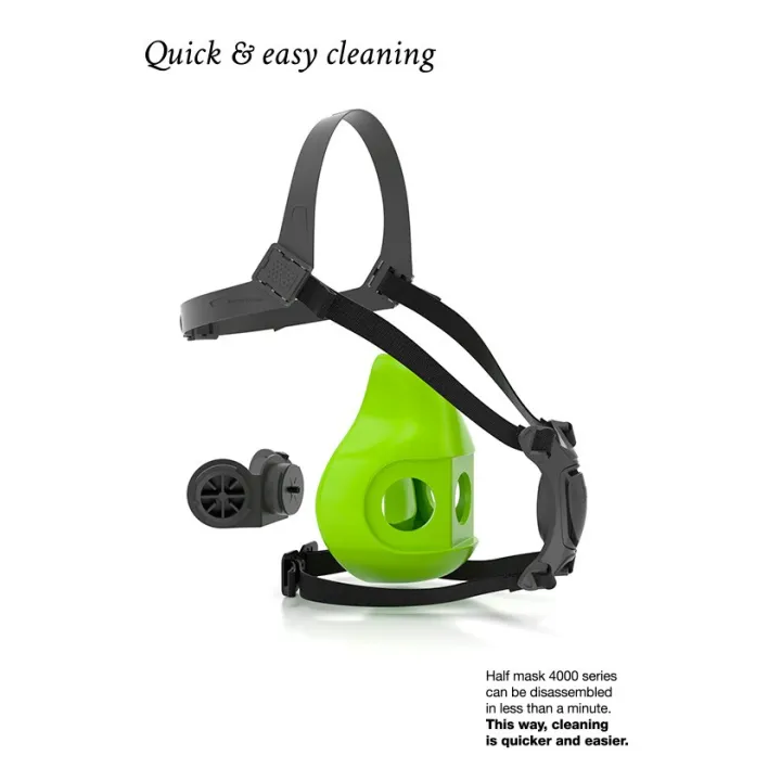 Demi masque BLS 4000 silicone, entretient facile