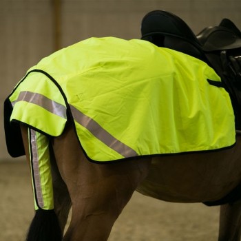 Couverture couvre-reins d'équitation haute visibilité