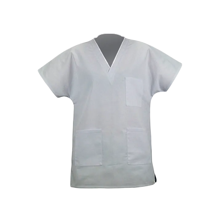 Tunique de travail mixte à enfiler blanche PBV Sécurama