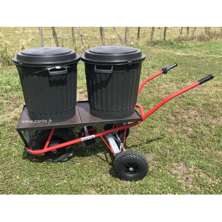Brouette électrique ZOETTE PRO-PLATEAU charge de 150 kg.