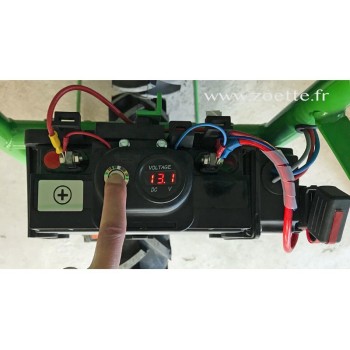 Contrôleur de charge Exemple de charge Brouette électrique PRO PLATEAU freiné ZOETTE sans roues directrices